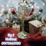 Stemmed Crystal Leaf Candle Stand